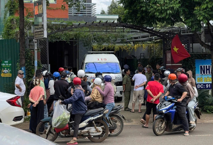  Nhà nghỉ nơi phát hiện người phụ nữ tử vong - Ảnh: Báo Dân trí