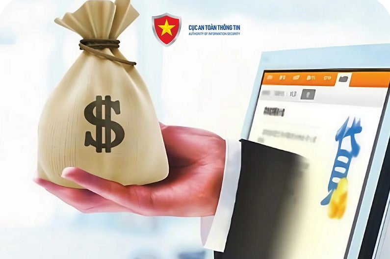  Người dân cần cẩn trọng khi vay tiền trực tuyến để tránh bị lừa đảo. (Ảnh: Cục ATTT)