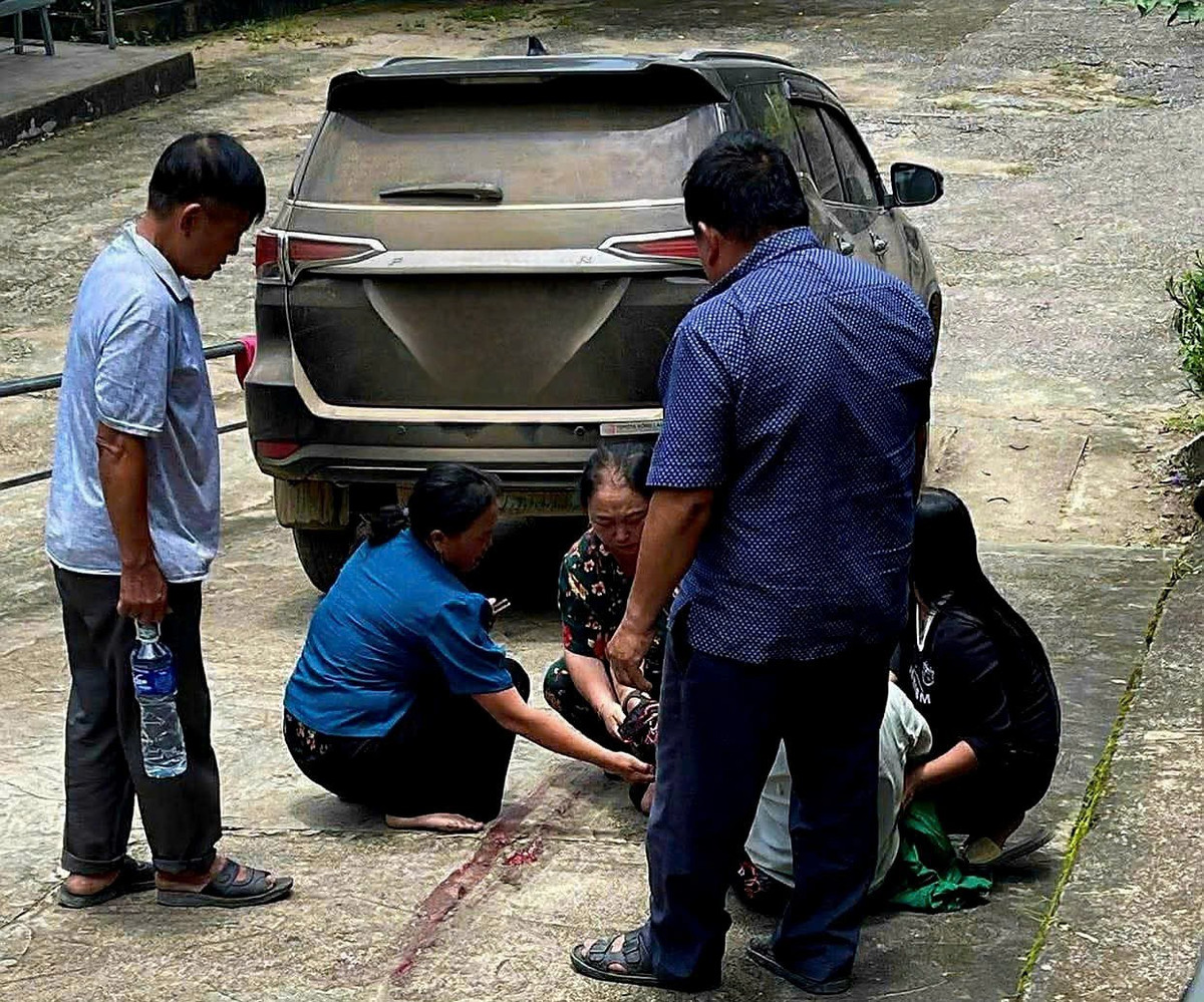  Hiện trường vụ tai nạn.