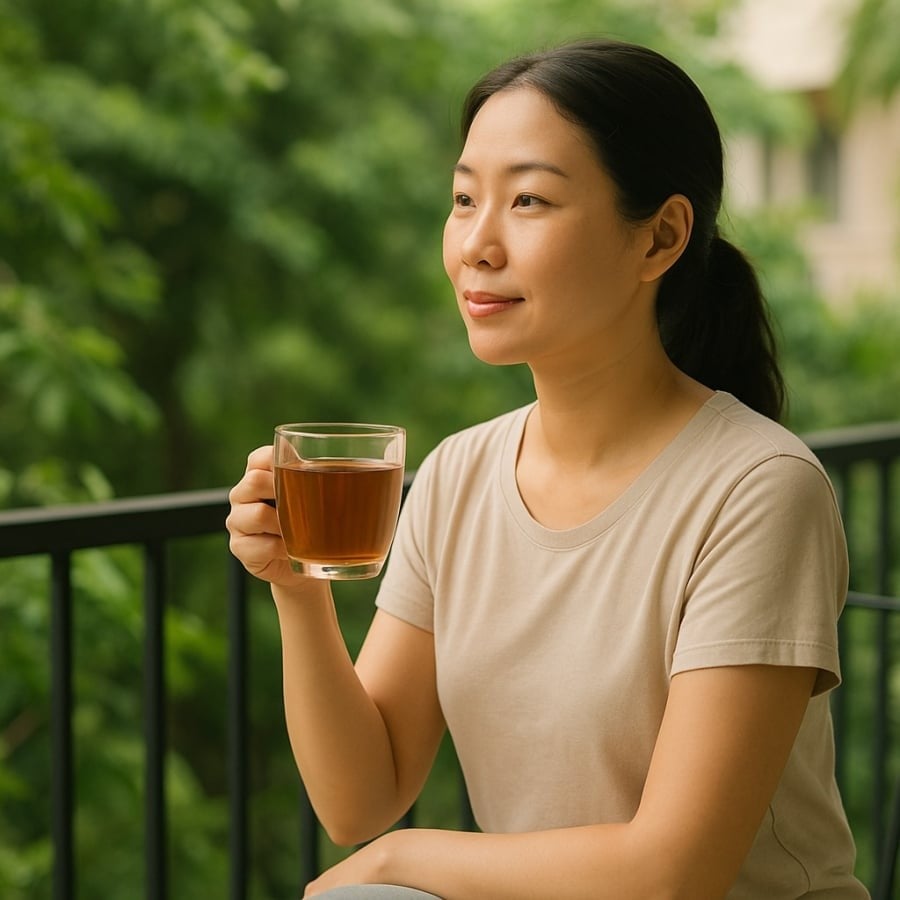  Uống nước lá ổi mỗi sáng giúp thanh lọc cơ thể, hỗ trợ giảm cân lành mạnh.