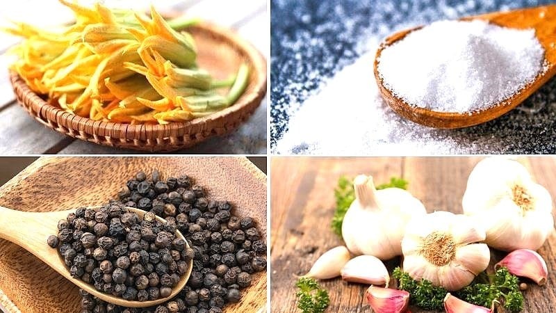  Nguyên liệu làm món bông bí xào tỏi
