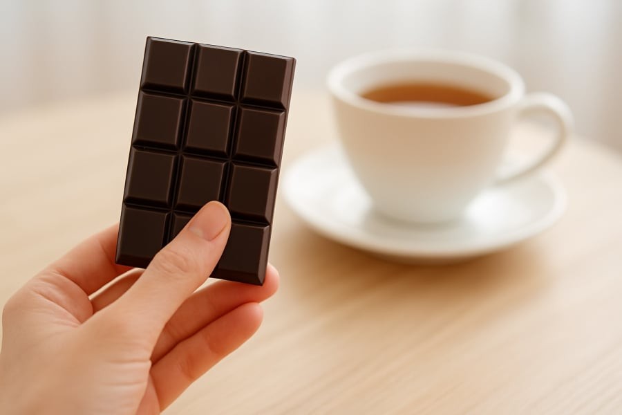  Chỉ một miếng socola đen mỗi ngày có thể giúp trái tim bạn khỏe mạnh hơn.