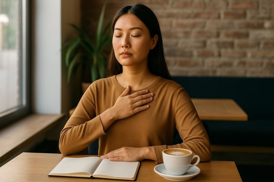  Giữ bình tĩnh là bước đầu tiên để ứng xử khéo khi gặp tình huống khó chịu.