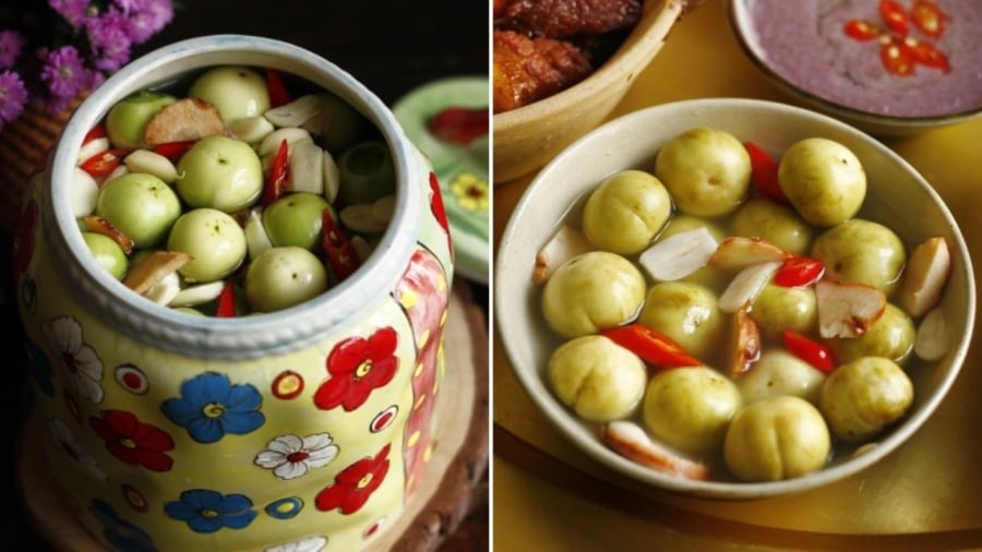  Khi muối cà pháo (hoặc muối các loại dưa, cà khác), bạn nên sử dụng hũ sành, sứ, thủy tinh để đảm bảo an toàn.