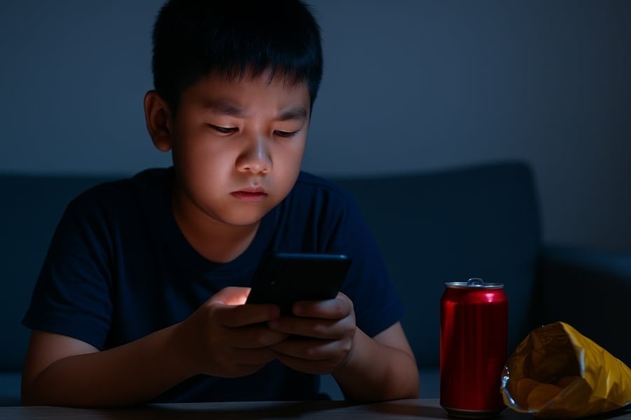  Thói quen ngồi hàng giờ trước màn hình khiến trẻ đối mặt nhiều nguy cơ sức khỏe tiềm ẩn.