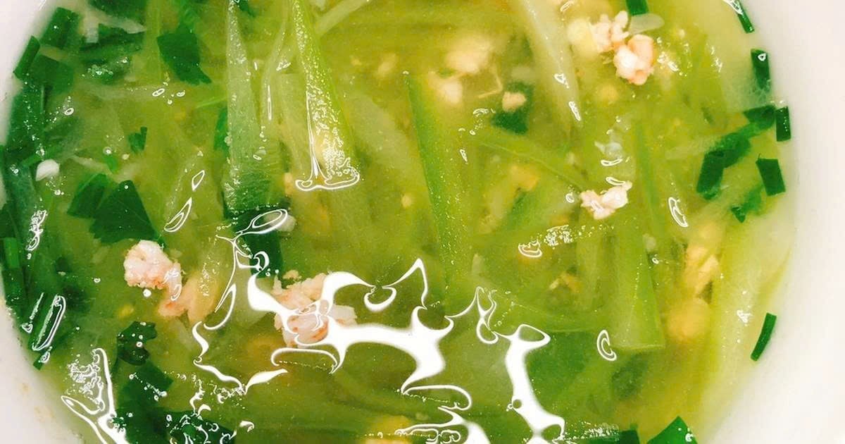 Canh bí đao nấu tôm khô. Ảnh minh họa