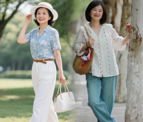  Họa tiết sọc mang lại sự sinh động, trong khi gam trắng tạo nền cân bằng, đem đến tổng thể hài hòa và tươi mới.