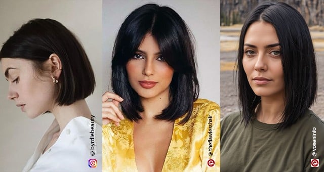Nếu layer tạo cảm giác nhẹ nhàng thì blunt cut (cắt thẳng, không tầng) lại mang đến vẻ đầy đặn và chắc khỏe