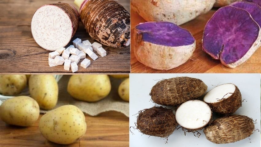 Mỗi loại khoai đều mang đặc điểm riêng và có thời gian bảo quản khác nhau.