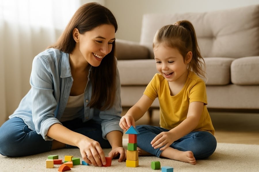  Trẻ nhỏ học tốt nhất khi được trò chuyện và tương tác qua lại cùng cha mẹ mỗi ngày.
