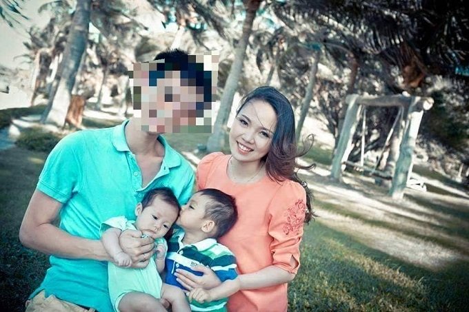 Vợ chồng Huyền Trang ngày chưa ly hôn.
