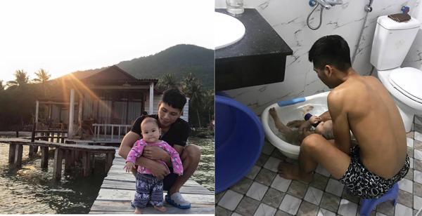Ngoài quản lý hàng hóa, anh Phương còn đảm nhận việc chăm sóc các con và việc nhà vì chị Chinh bị suy nhược cơ thể nặng sau sinh bé gái thứ 3.
