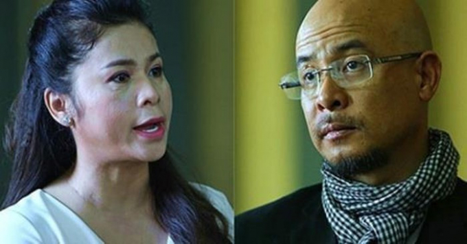 Bà Lê Hoàng Diệp Thảo và ông Đặng Lê Nguyên Vũ trong phiên tòa xử ly hôn ngày 21/2/2019. (Ảnh: GĐ&XH)