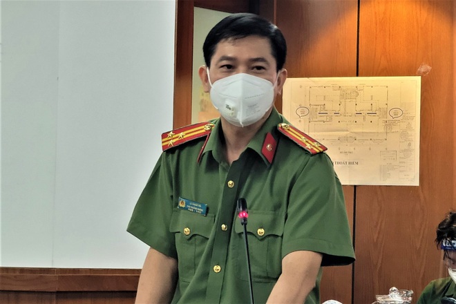  Thượng tá Lê Mạnh Hà, Phó Trường phòng Tham mưu Công an TPHCM (Ảnh: Quang Huy).