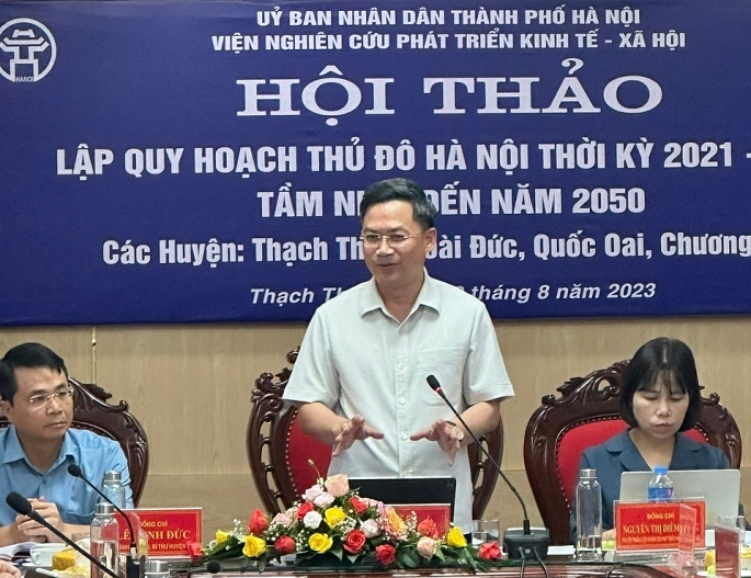  Phó Chủ tịch UBND TP Hà Minh Hải phát biểu chỉ đạo tại hội thảo. Ảnh: Vũ Lê