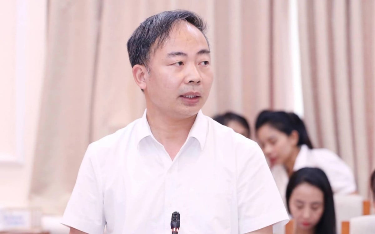 Ông Nguyễn Ngọc Hà trao đổi tại họp báo. Ảnh: Moet