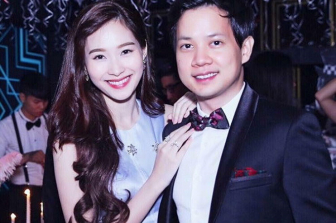 Hoa hậu Đặng Thu Thảo chính thức hẹn hò doanh nhân Trung Tín vào năm 2015. Ảnh: Zing