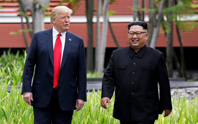 Tổng thống Donald Trump và nhà lãnh đạo Kim Jong-un. (Ảnh: Reuters). 