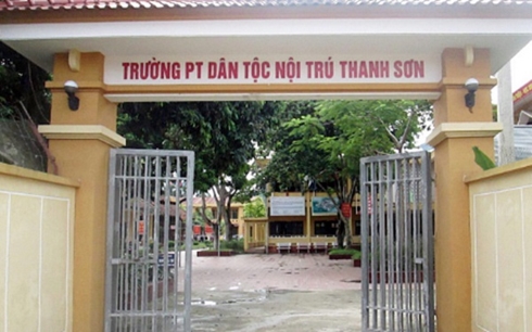 Trường Dân tộc phổ thông nội trú Thanh Sơn. (Ảnh: Trường Nguyễn)