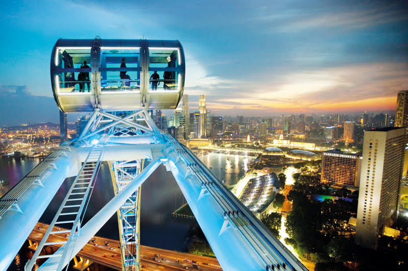  Vòng xoay Singpapore Flyer lớn nhất châu Á. Ảnh internet.