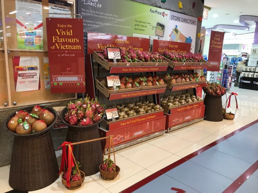 Tuần lễ hàng Việt Nam tại Singapore. Ảnh: Vụ Thị trường châu Á - châu Phi